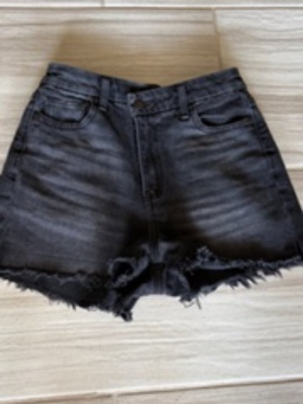 American Eagle Curvy Mom Short black denim - Size 0